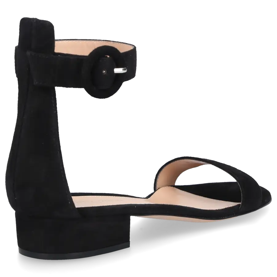 Gianvito Rossi - Sandalen PORTOFINO 20 Veloursleder - schwarz