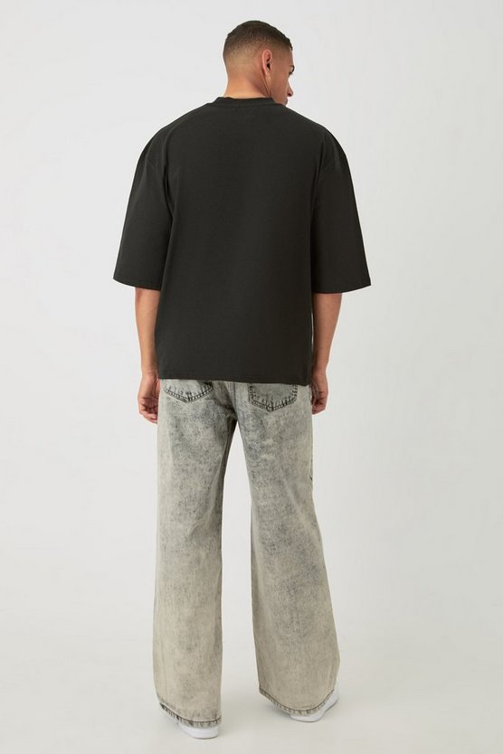 Oversize T-Shirt mit kurzen Ärmeln
