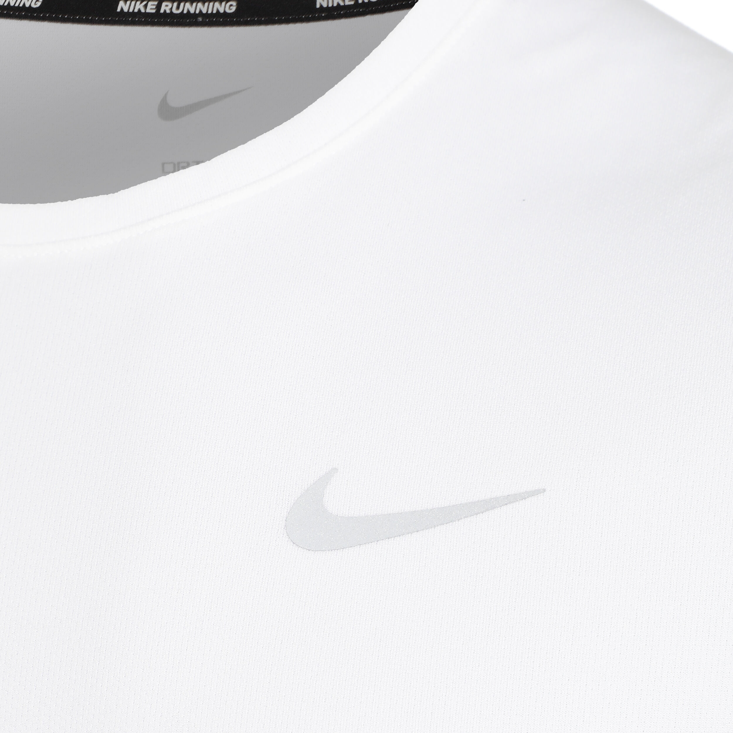Dri-Fit Miler UV Laufshirt Herren - Weiß