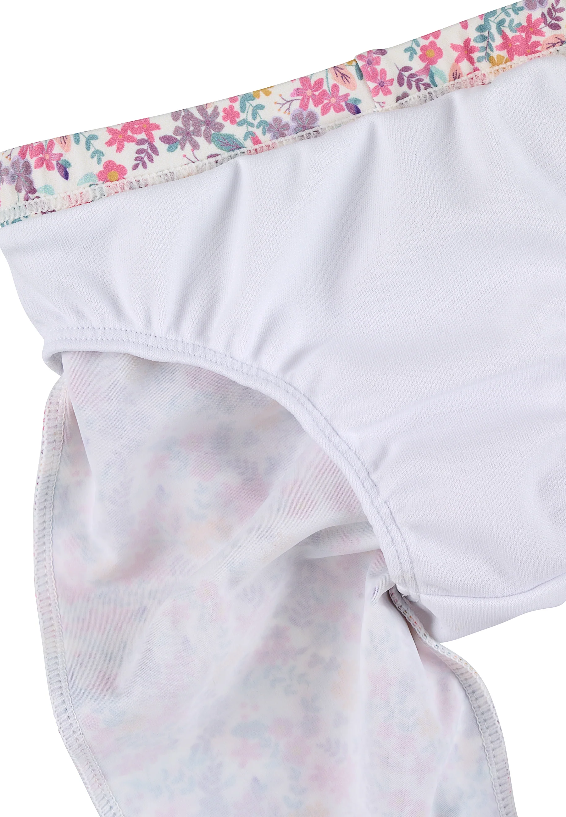 Leggings bedruckt mit Blumen in ecru