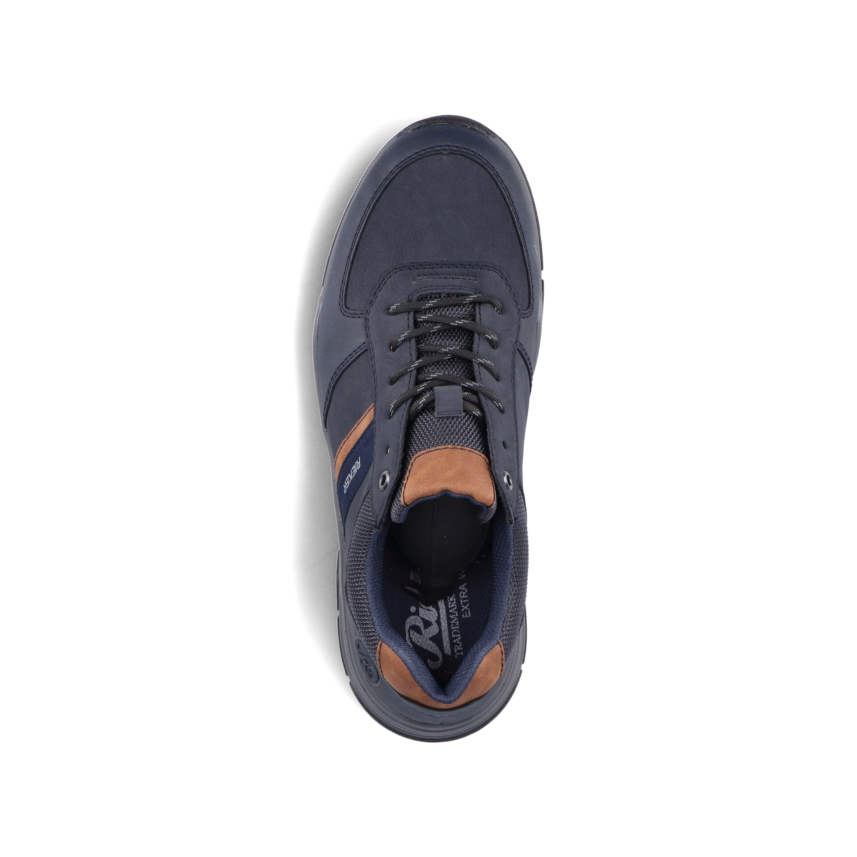 Rieker Herren Schnürschuhe blau-braun
