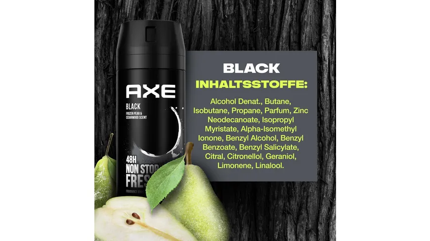 AXE Deospray Black ohne Aluminium 150 ml