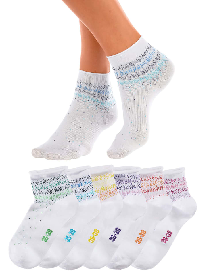 H.I.S Kurzsocken in weiß günstig kaufen
