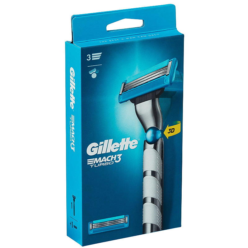 Gillette Gillette høvel Mach3 turbo 2up