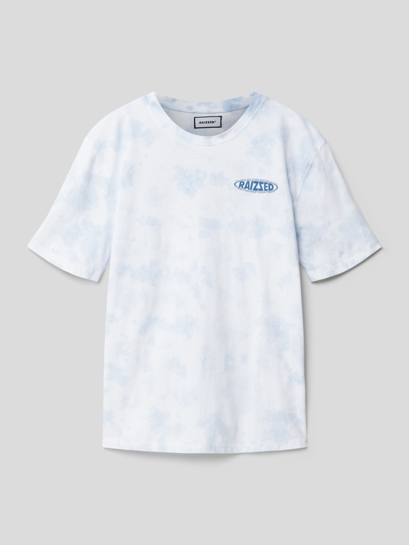 T-Shirt im Batik-Look Modell 'NELSON' in hellblau