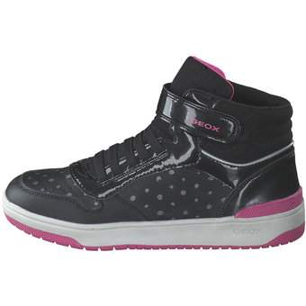 Geox J Washiba Girl Sneaker High in schwarz