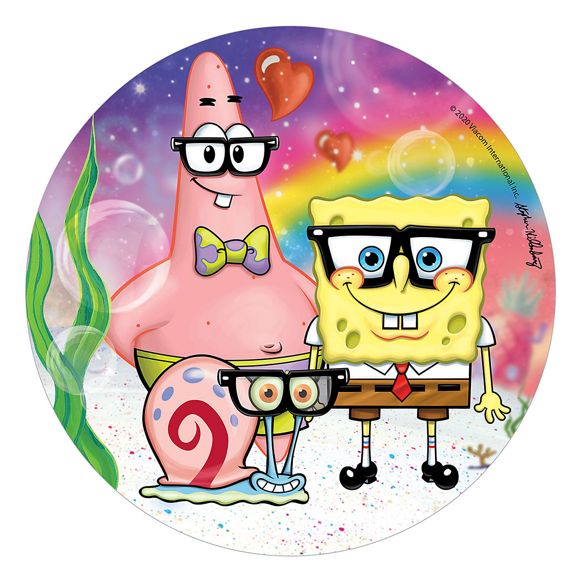 Essbare Tortenaufleger Spongebob Schwammkopf & Patrick Star 20cm