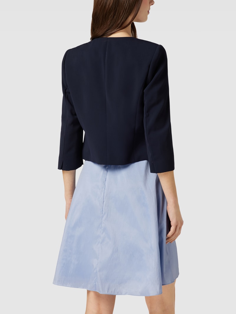 Bolero mit 1/2-Ärmel in marineblau meliert