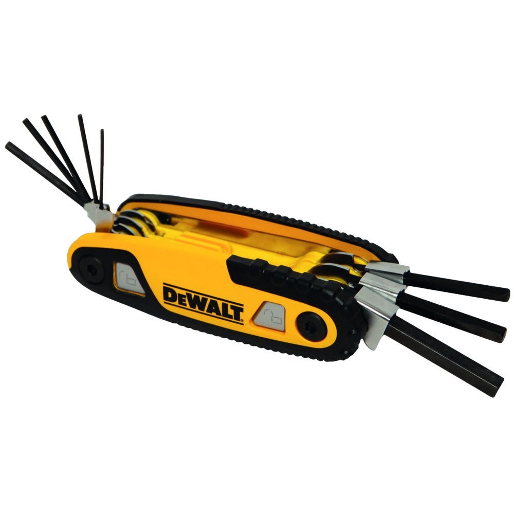 DEWALT 8 Piece Folding Metric Hex Key Set DWHT70263M