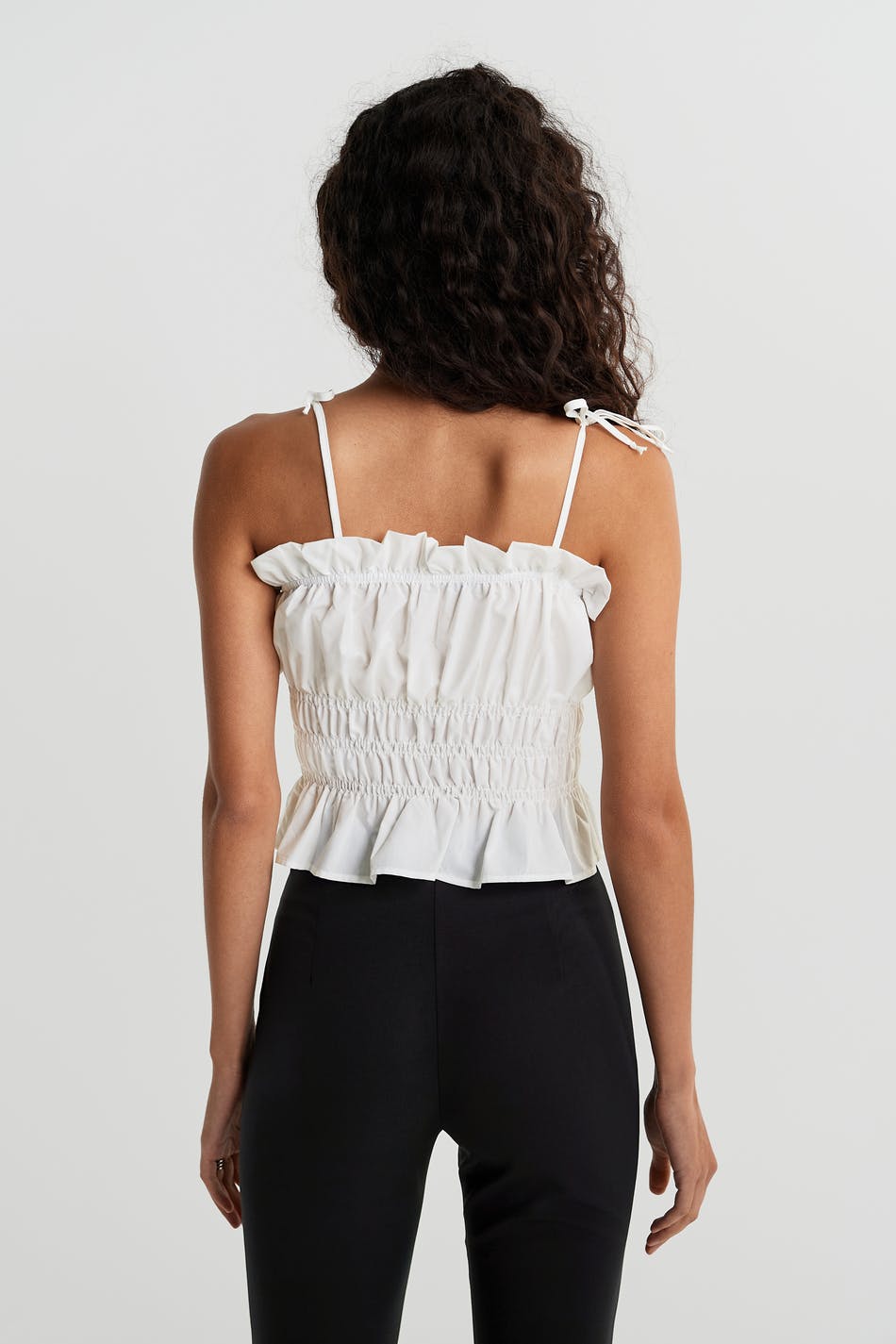 Poplin smock singlet