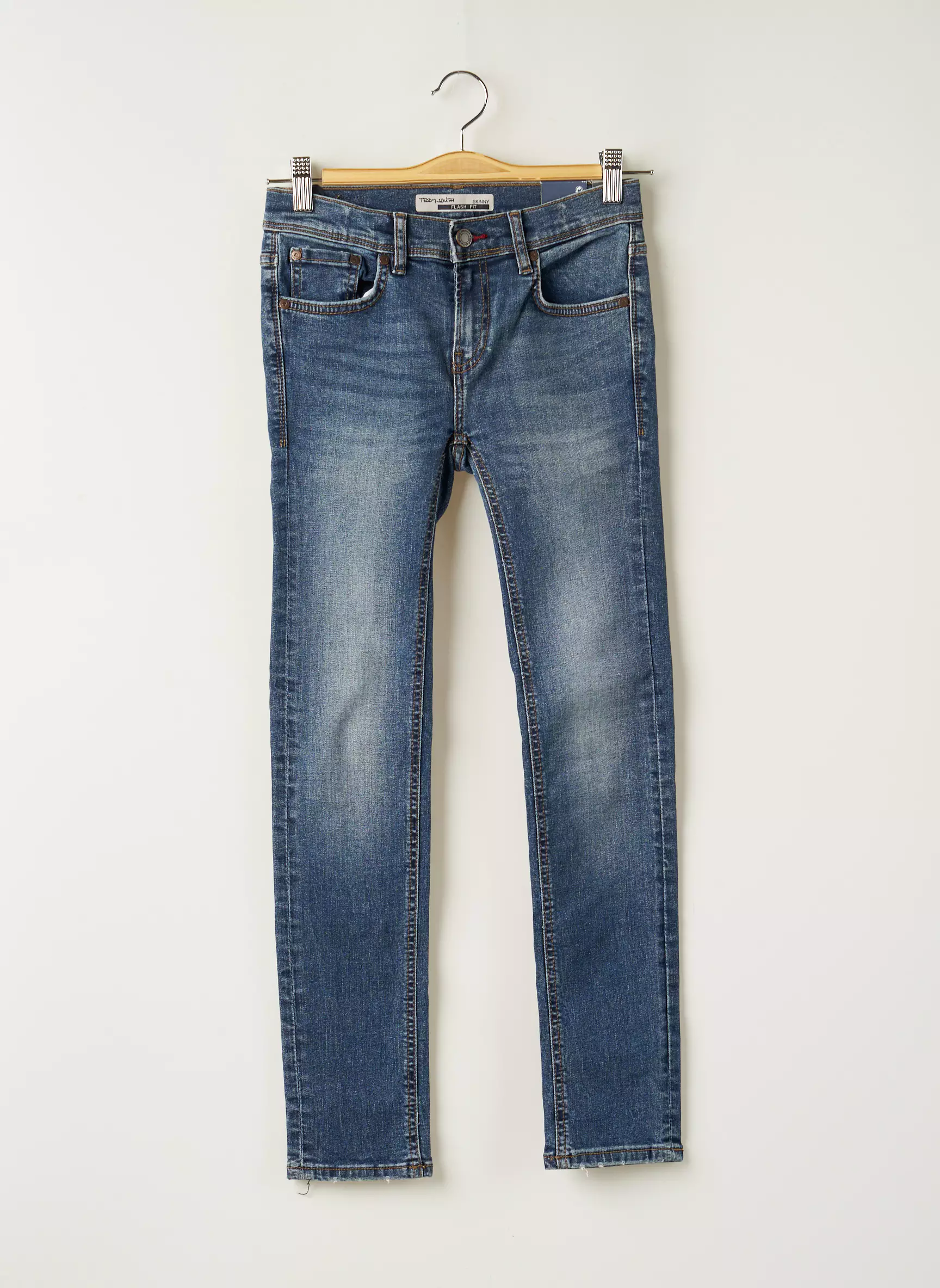 Teddy Smith Jeans Coupe Slim Garcon couleur bleu