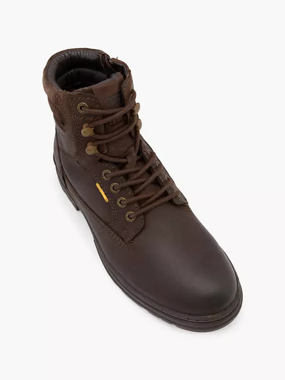 Camel Leder Schnürboots