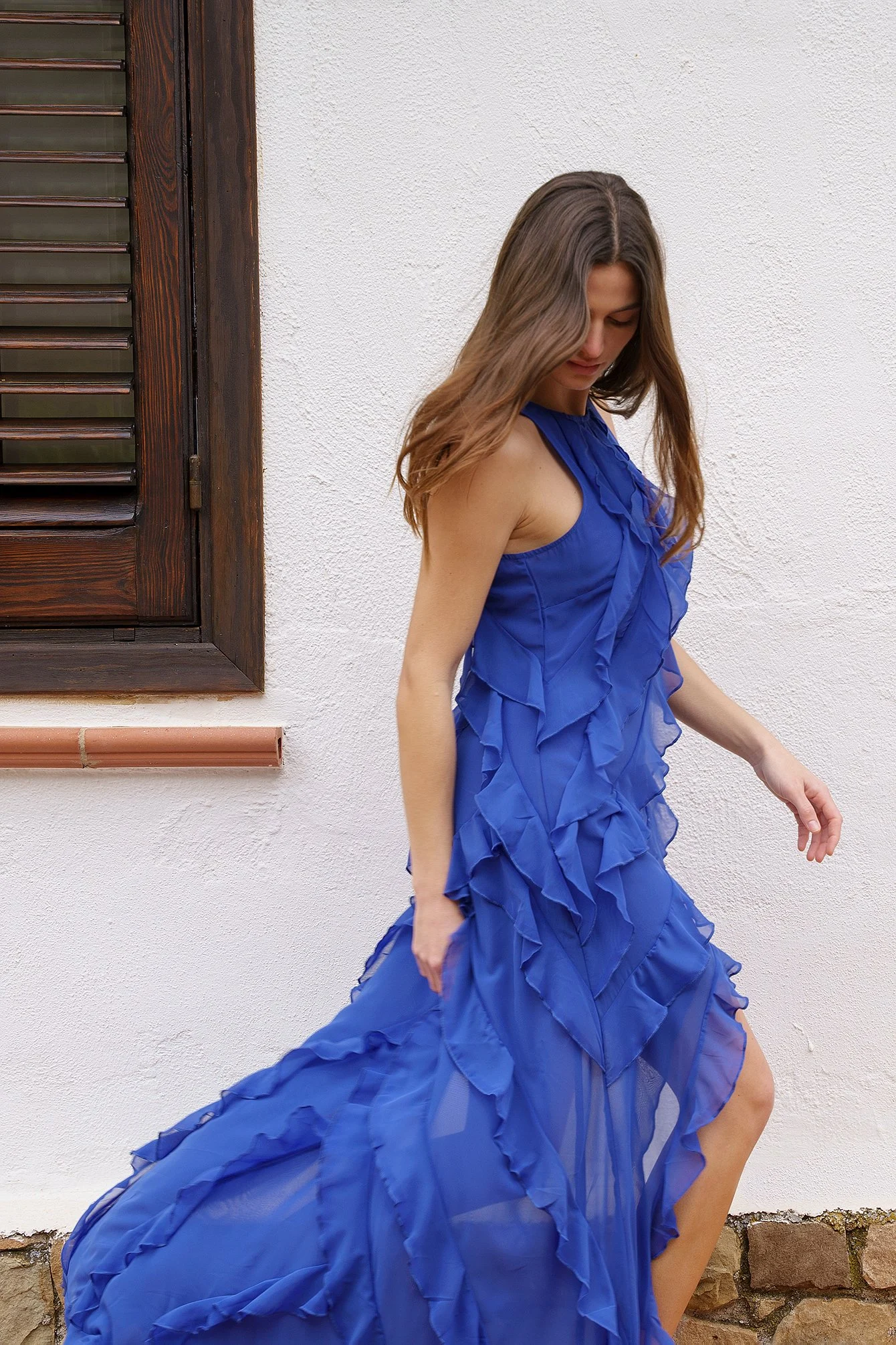 Ruffle Maxi Dress