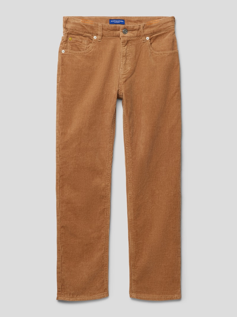 Cordhose im 5-Pocket-Design Modell 'Dean' in beige
