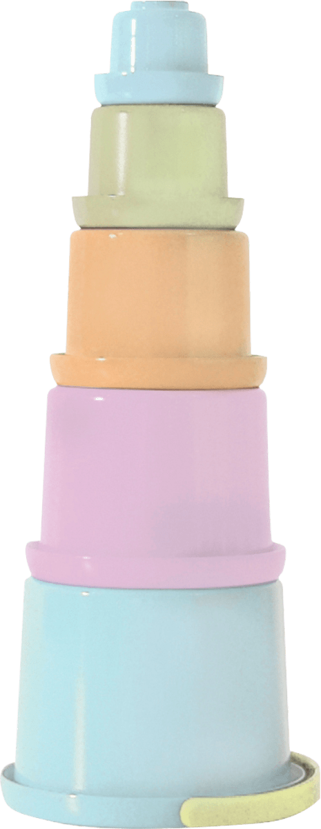 Stapelbecher-Set pastell 5tlg, 1 St