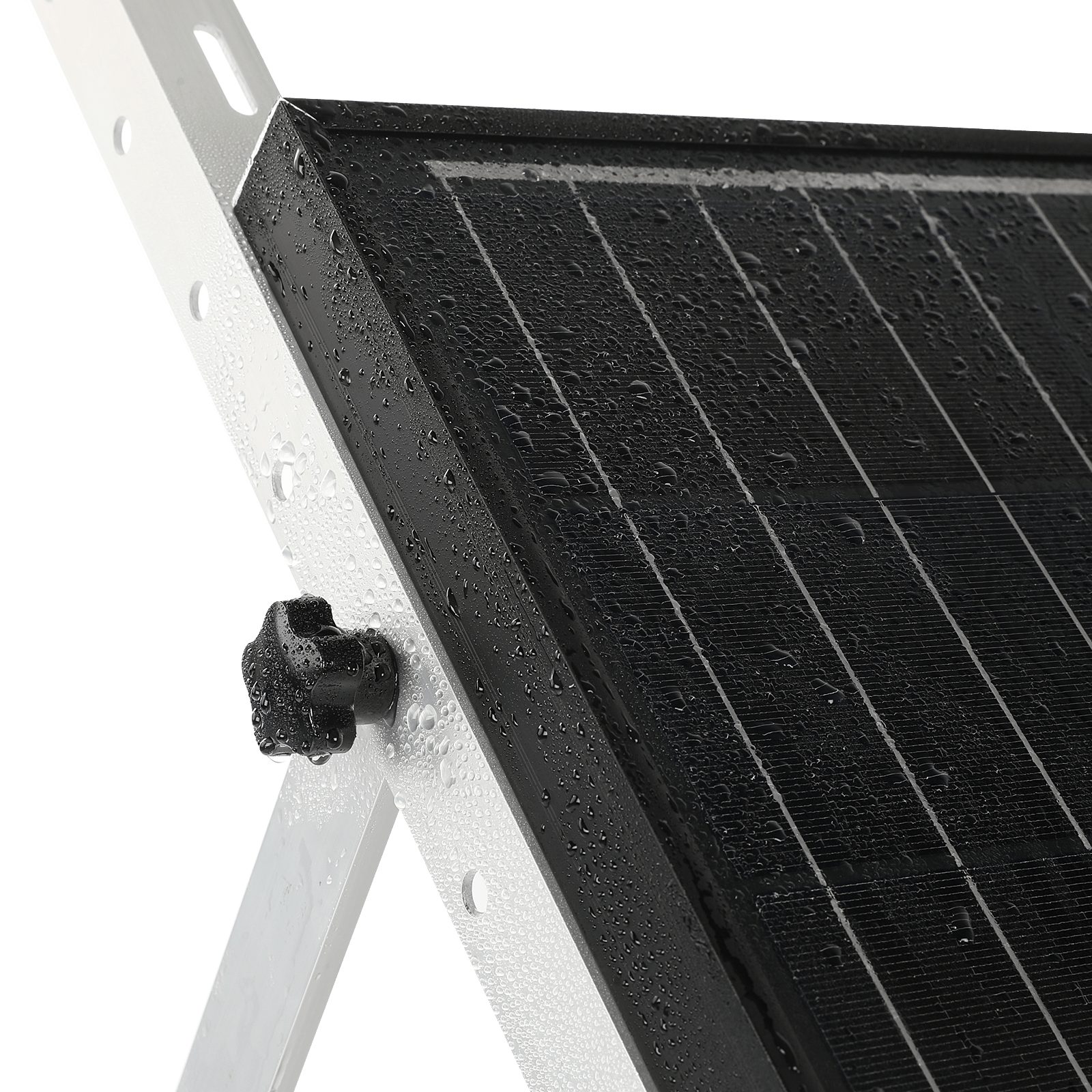 iscooter Solarmodul 100W Solarpanel 18V Monokristallines Solarmodul IP67, Solarzelle zum Laden von Balkon, Haus, Garten, Wohnwagen, Boot