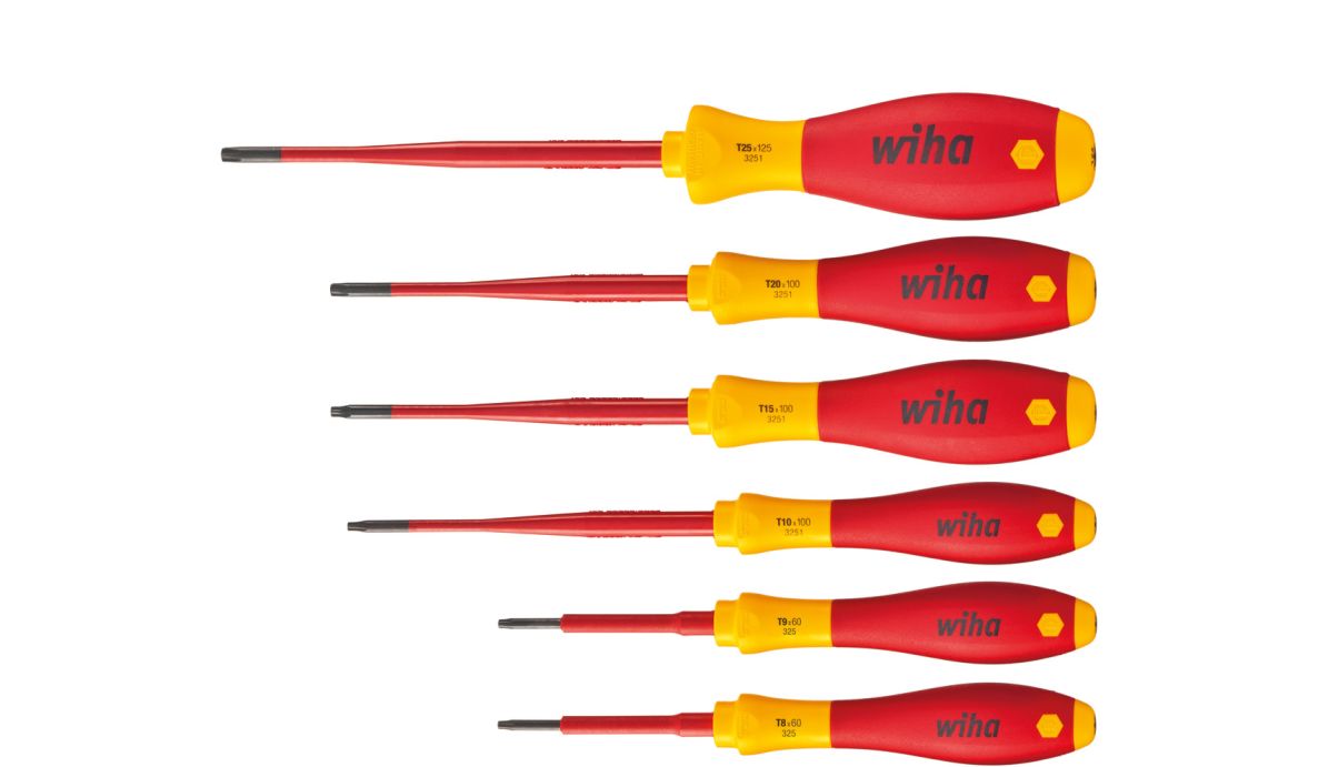 Wiha 36558 Skruvmejselset SoftFinish electric slimFix TORX® 6 delar (36558)