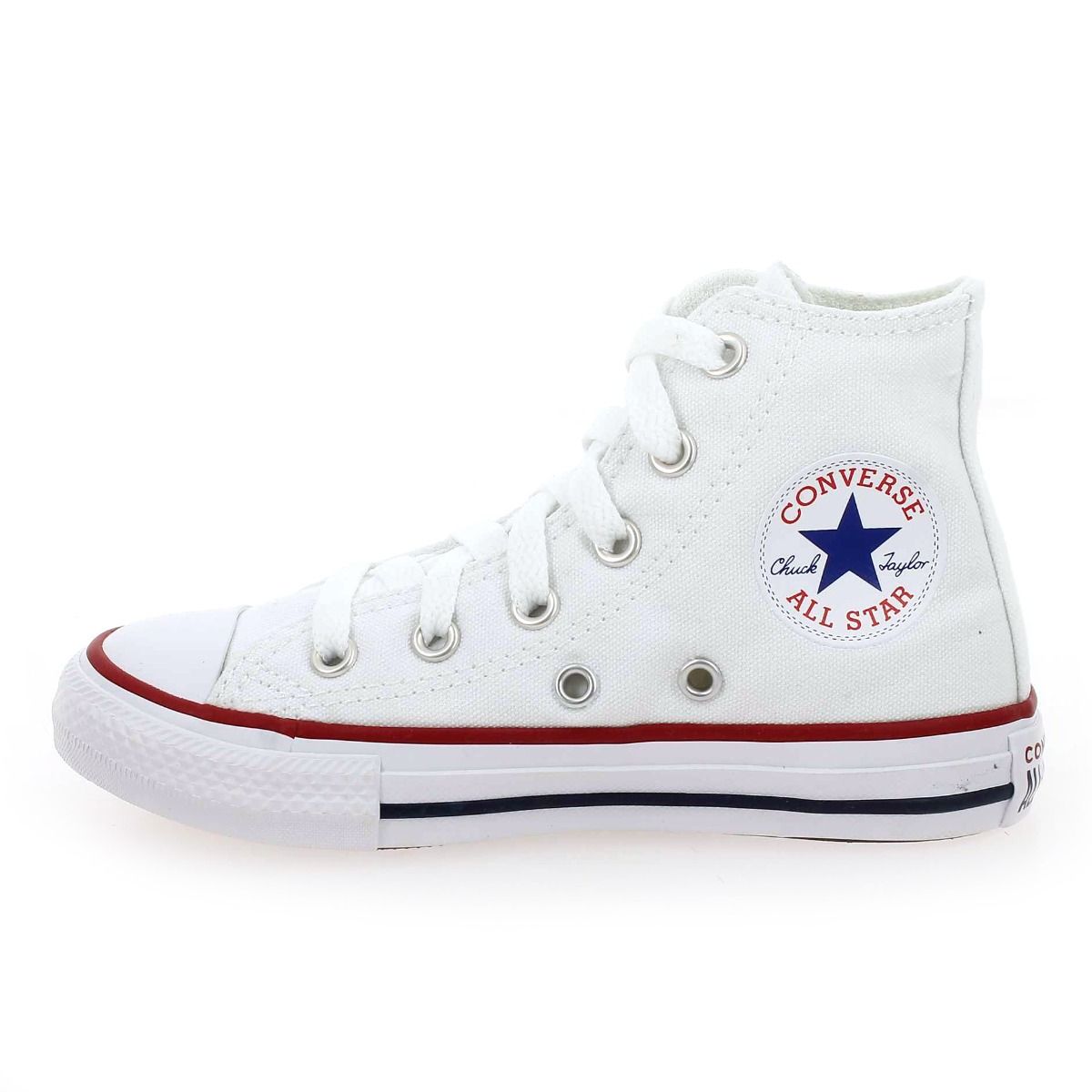 Converse  CHUCK TAYLOR ALL STAR HI KIDS - Blanc