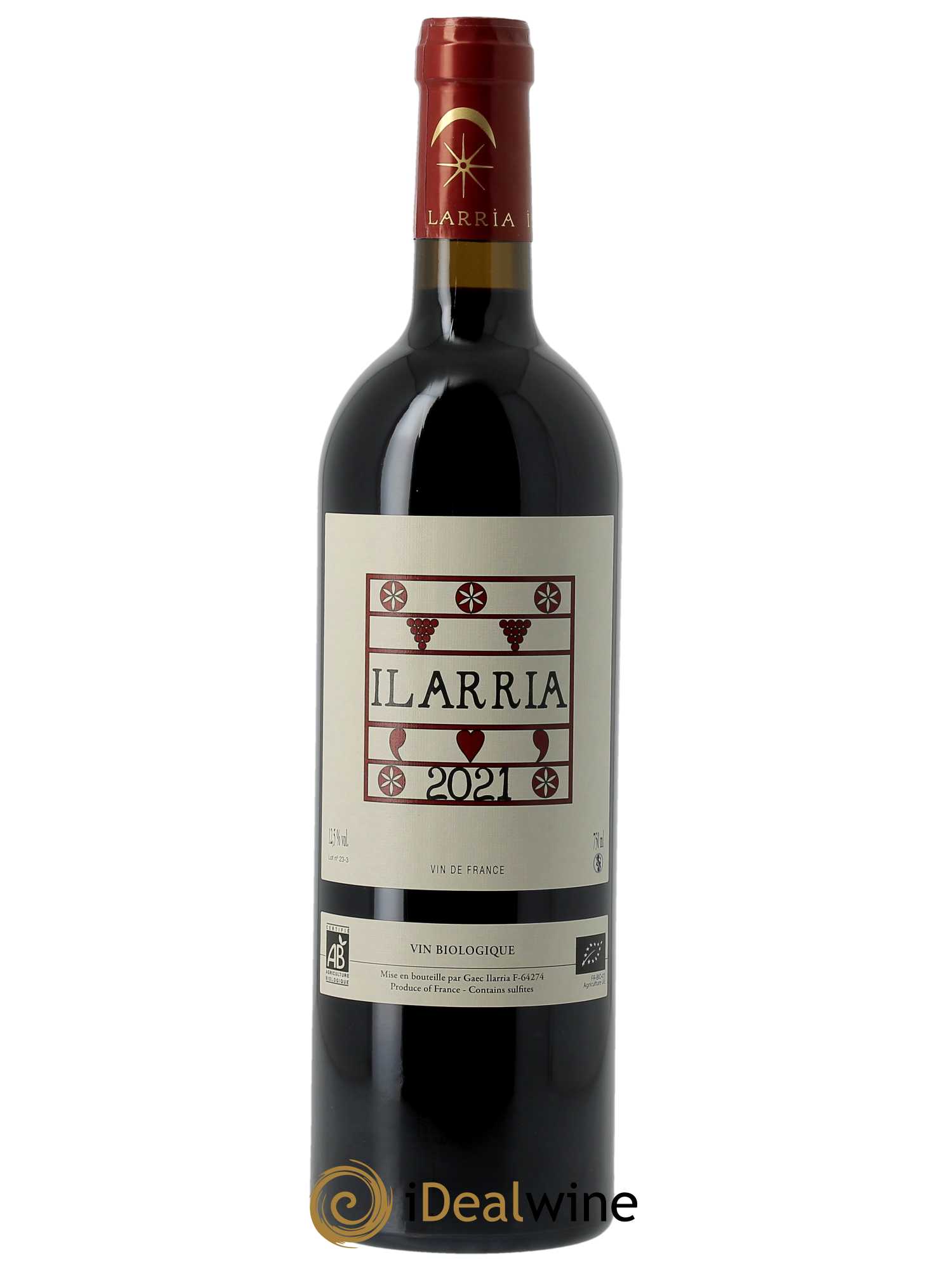 Vin de France Ilarria (Domaine)  2021 - Lot de 1 Bouteille