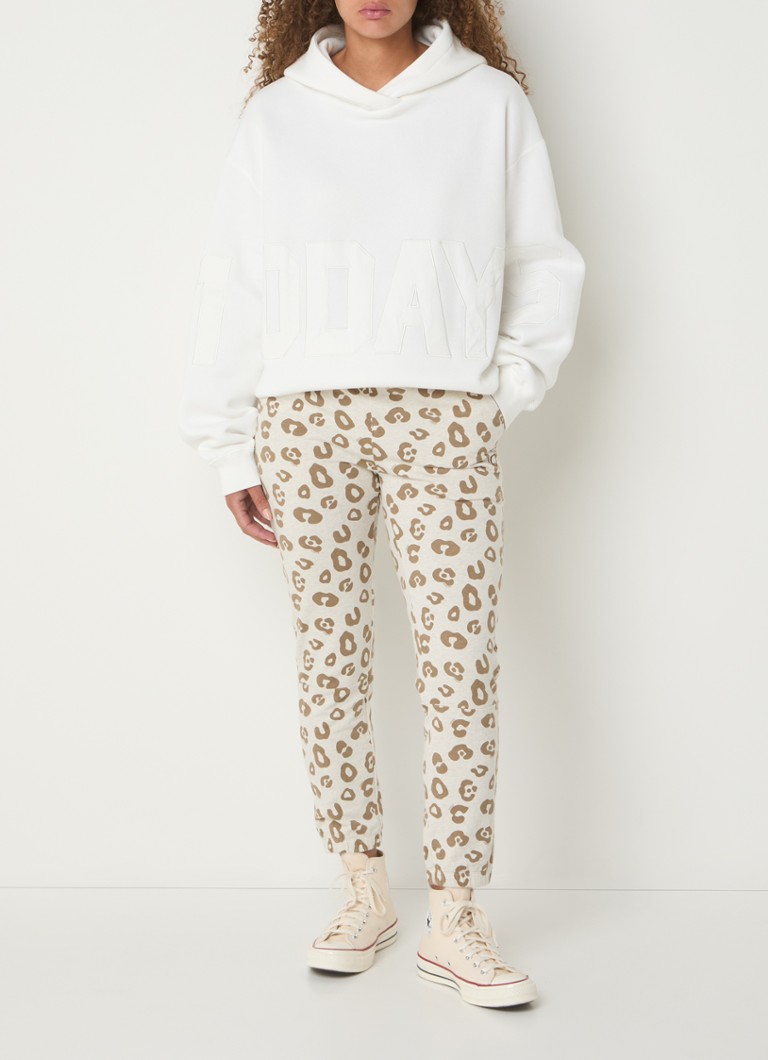 Felpa oversize 10DAYS con logo ricamato