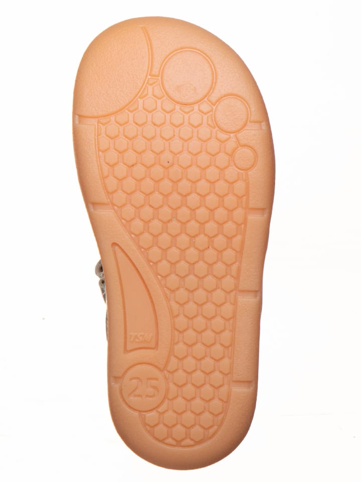 kmins Leder-Barfußschuhe in Hellbraun/ Hellblau günstig kaufen