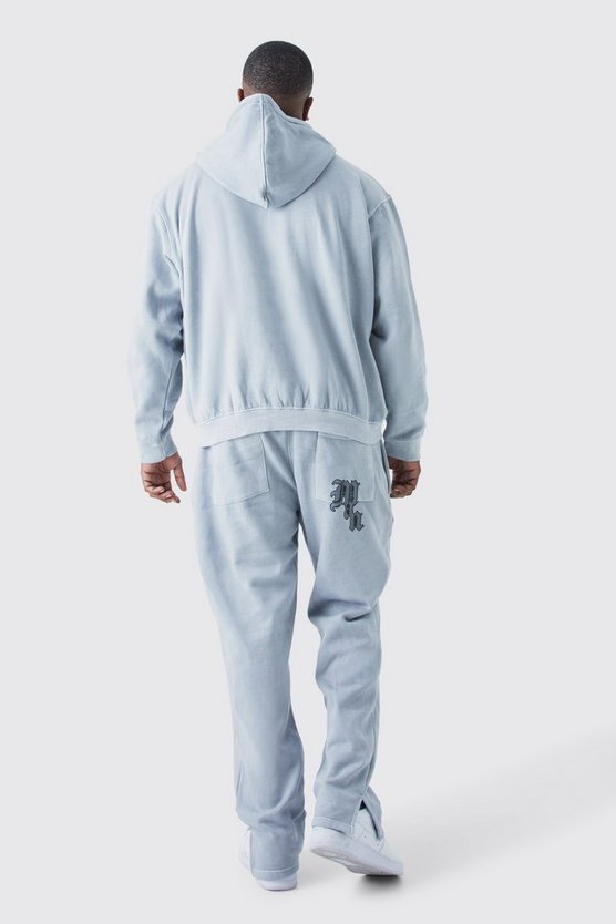 Plus Oversize Trainingsanzug mit Grafitti-Print
