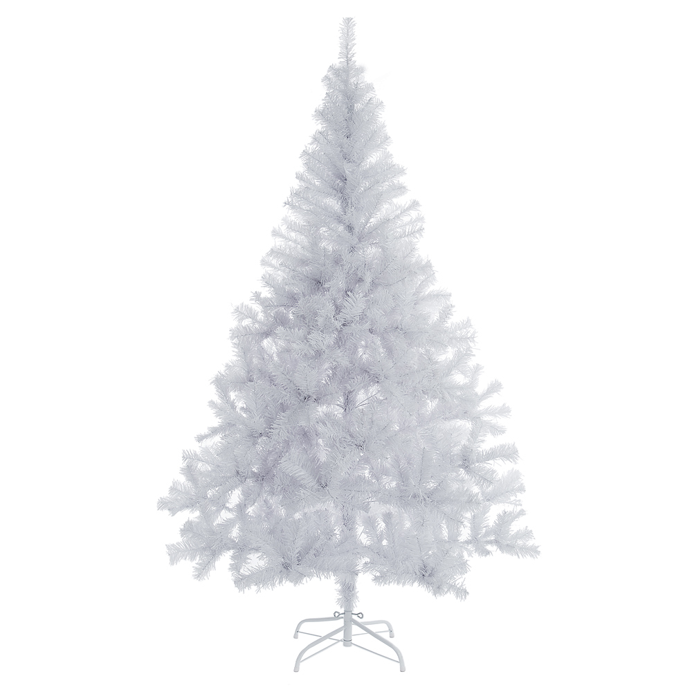 Casaria Deuba Weihnachtsbaum PVC weiß 180cm