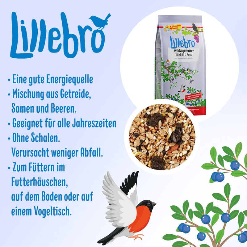 Lillebro Wildvogelfutter mit Beeren zu TOP-Preisen