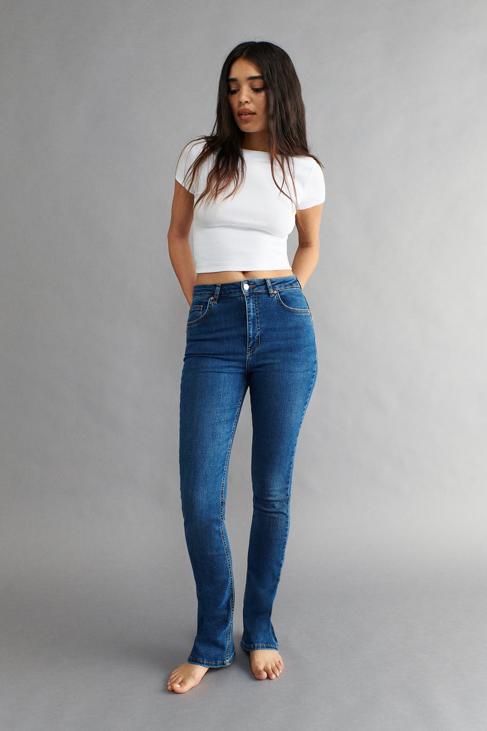 Slim bootcut jeans