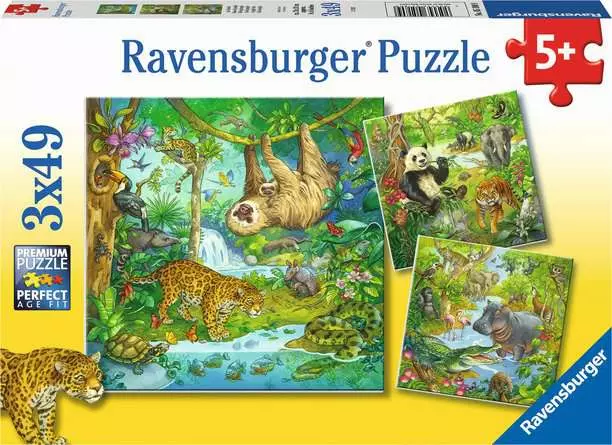 Kinderpuzzle ab 5 Jahren - Im Urwald - 49 Teile