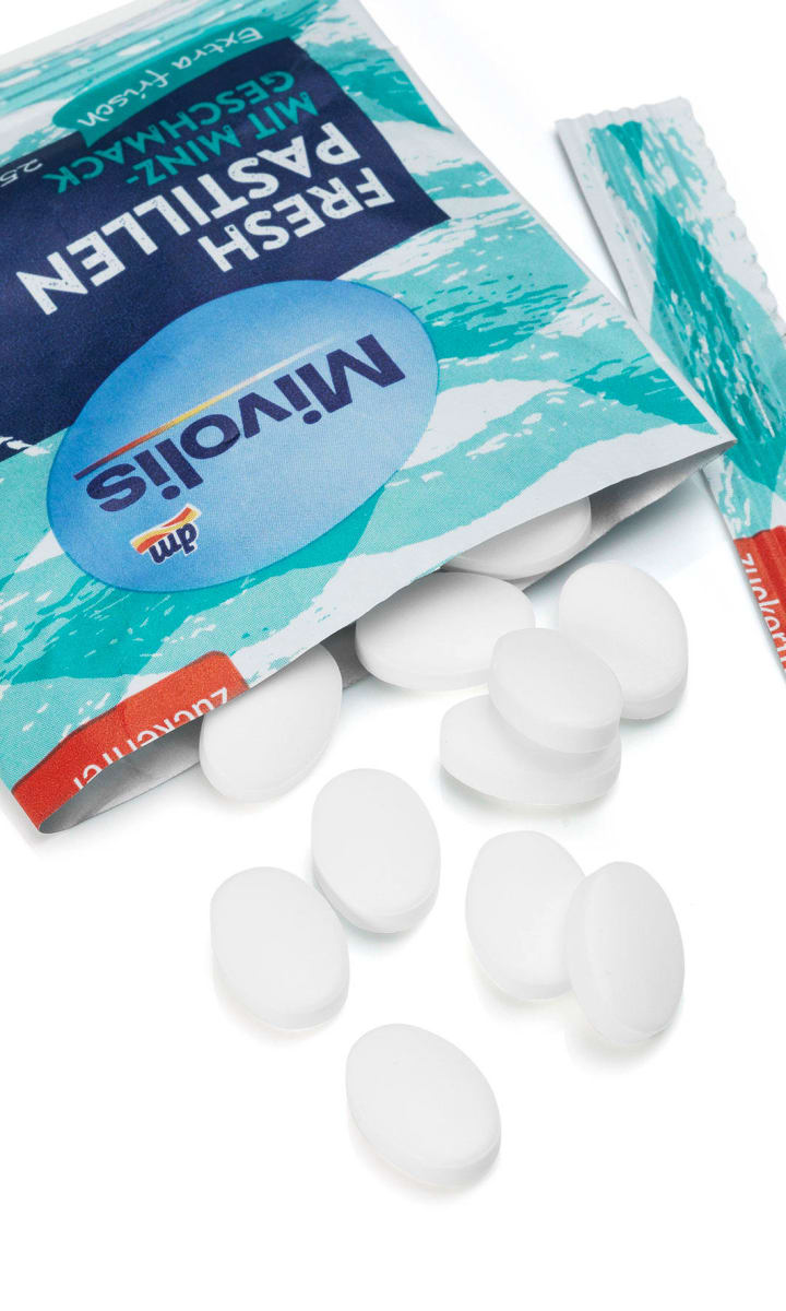 Pastillen, Minze, zuckerfrei, 25 g