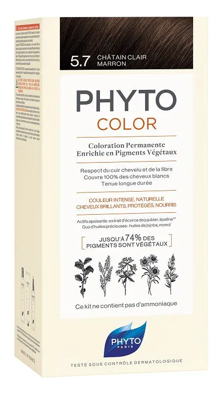 Phyto Phytocolor farba za kosu, 5.7 svijetlo kestenjasto smeđa