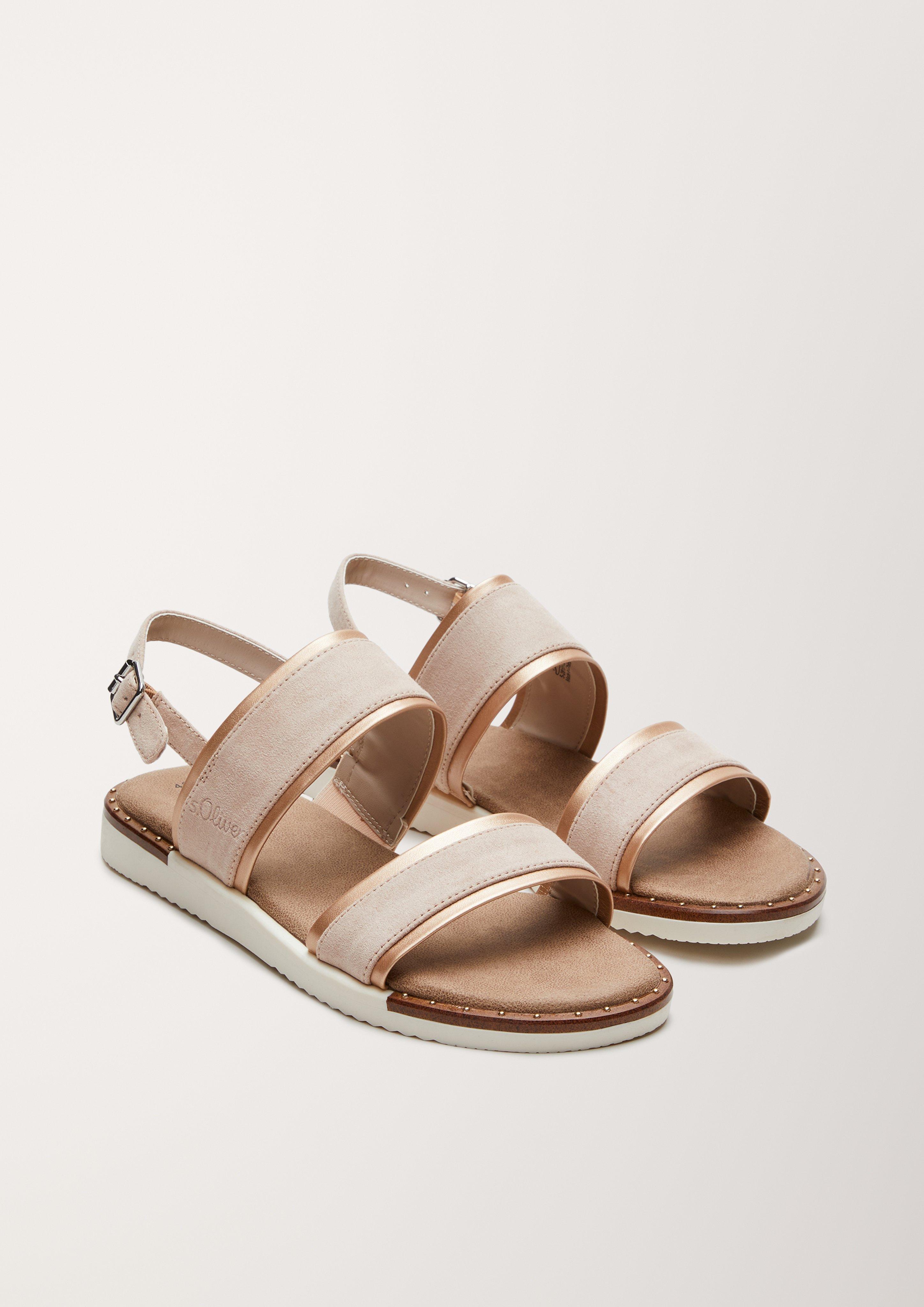 Vegane Sandalen mit Metallic  6005713-544
