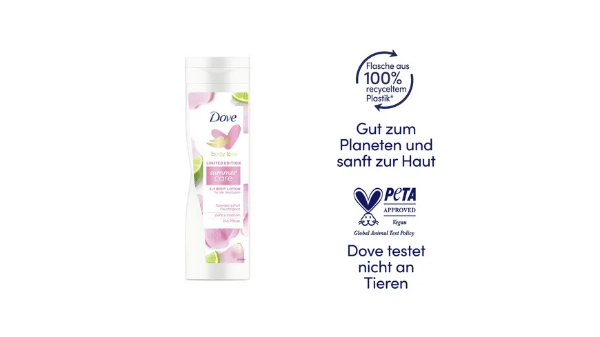 Dove body love limited Edition summer care 3in1 Body Lotion 250 ml