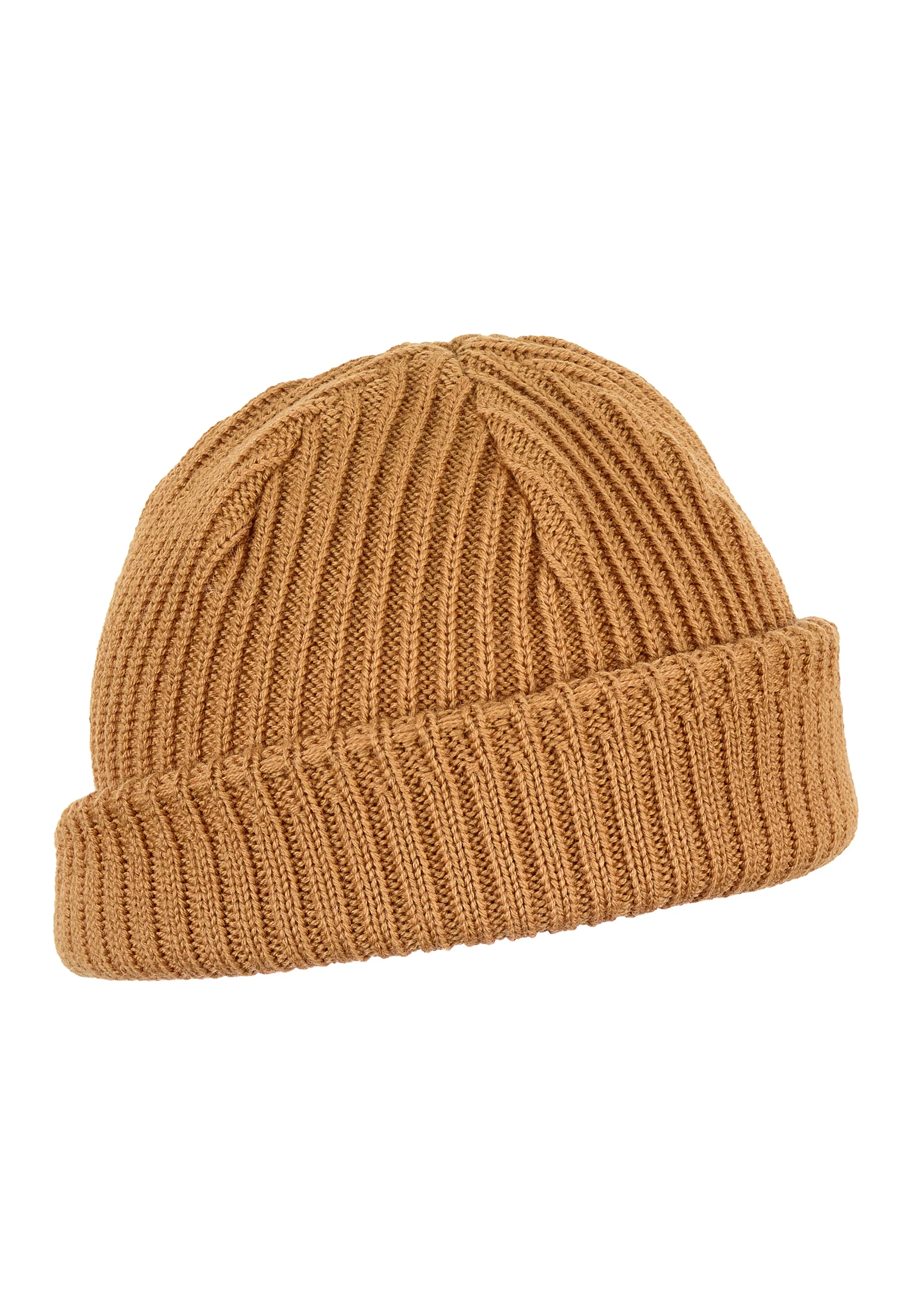 Strickmütze Baby aus Merinowolle mit Umschlag