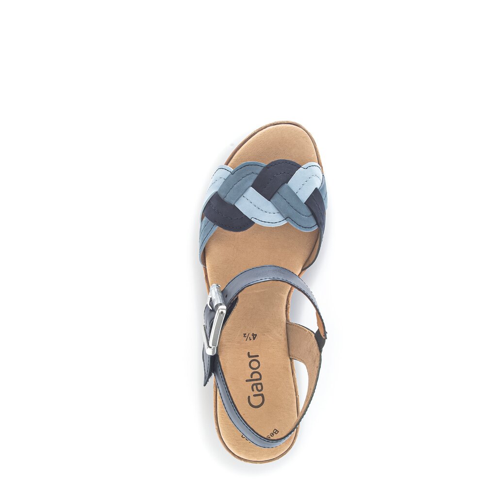 Gabor fashion Plateau Sandale blau