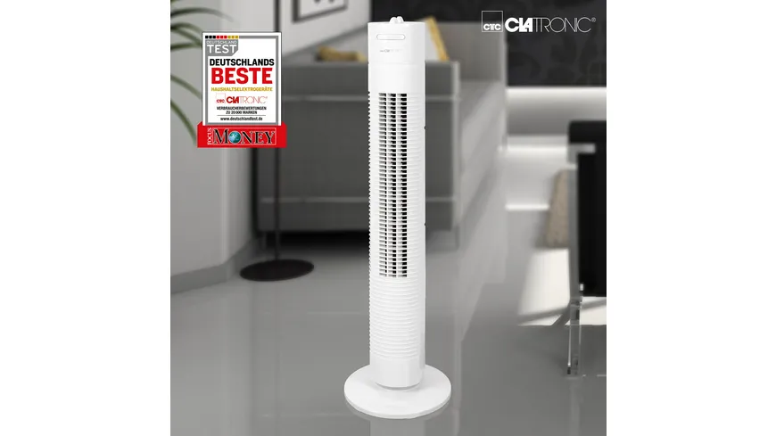 CLATRONIC Turmventilator TVL3770 weiß