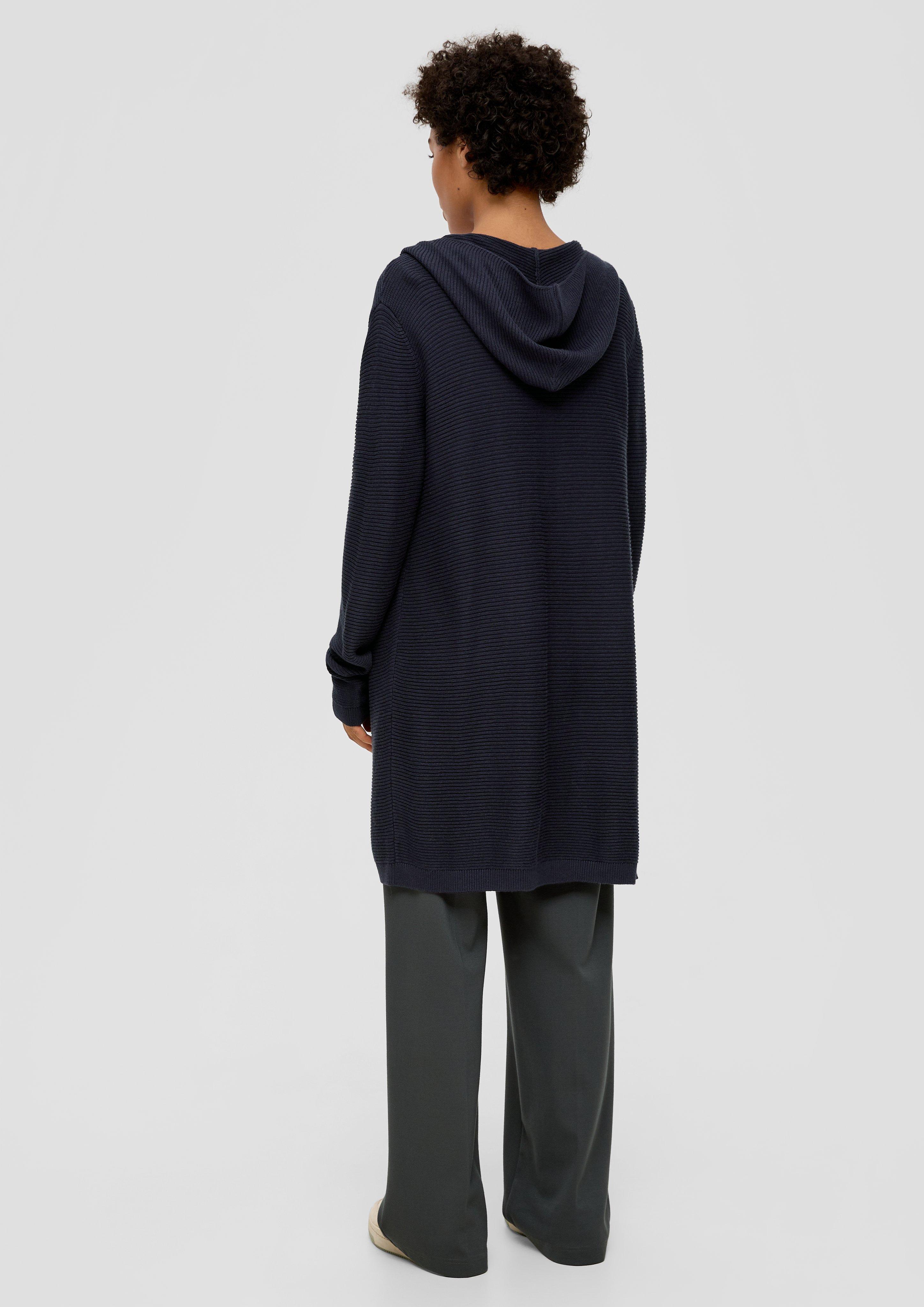 Long Cardigan in Rippstrick-Qualität  2134423-5959