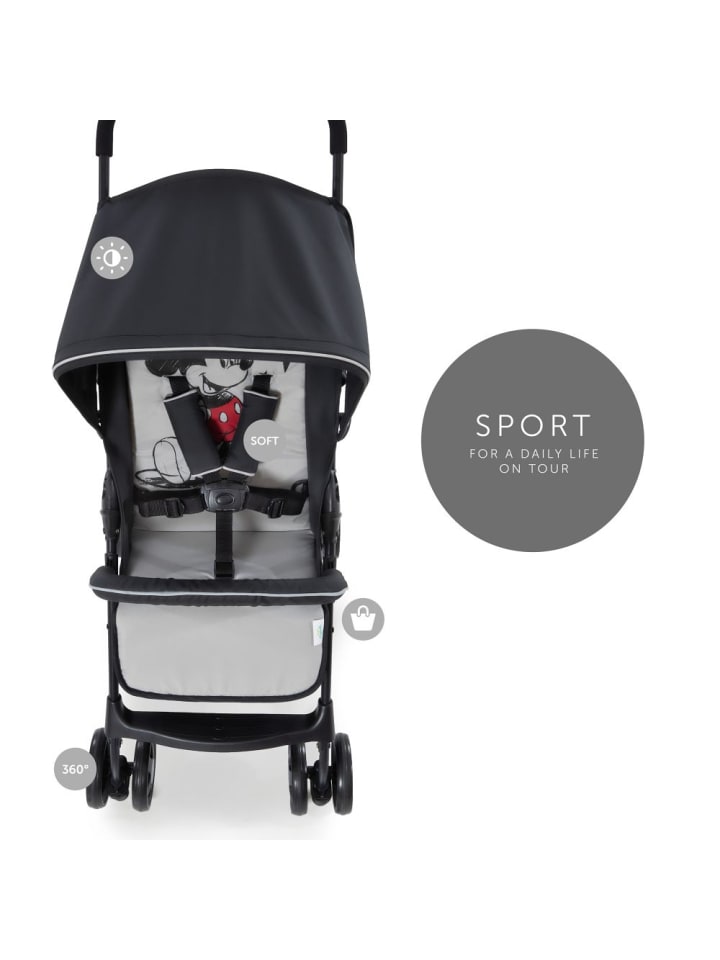 Hauck Buggy Sport - Mickey Stars in schwarz,grau günstig kaufen onesize