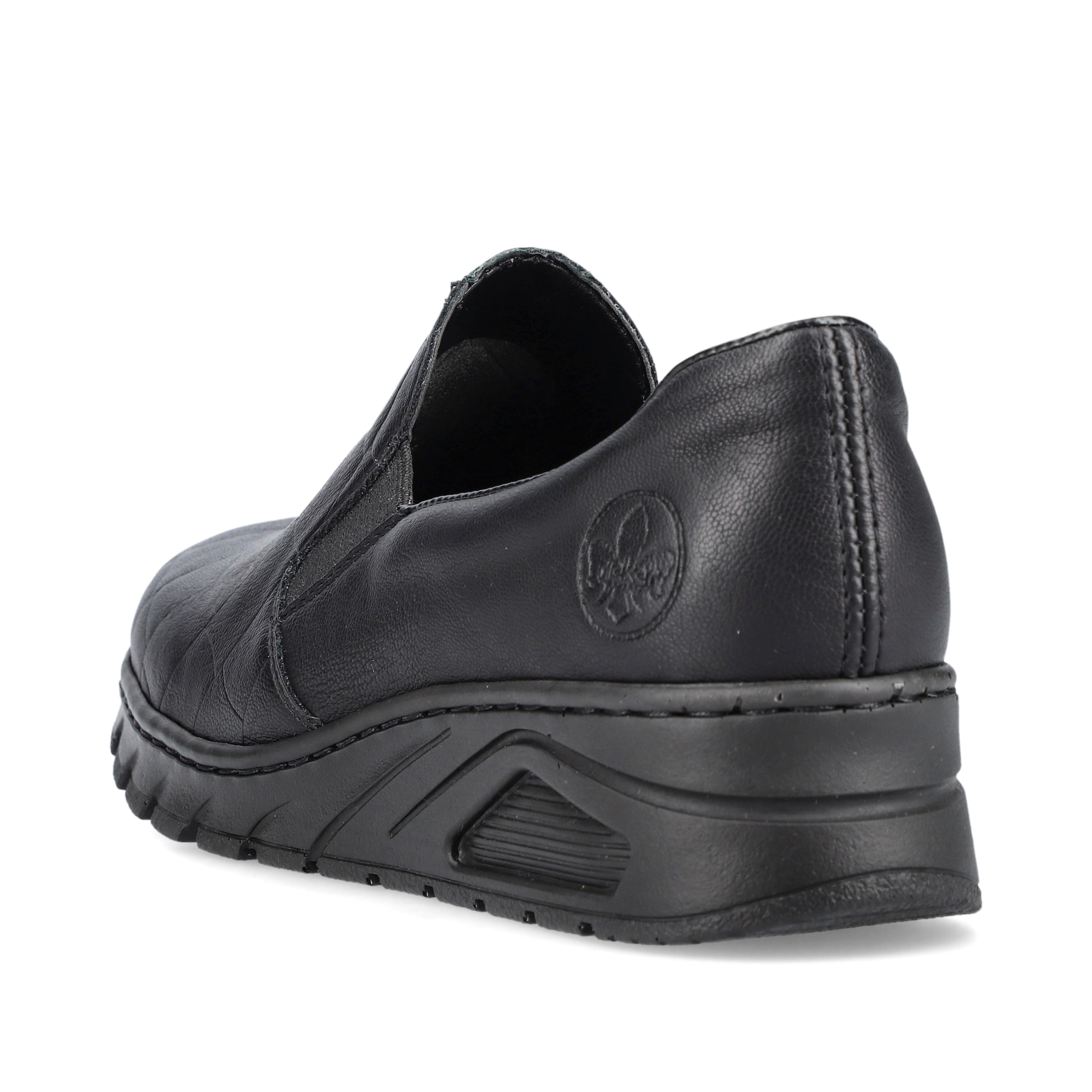 Rieker Damen Slipper tiefschwarz