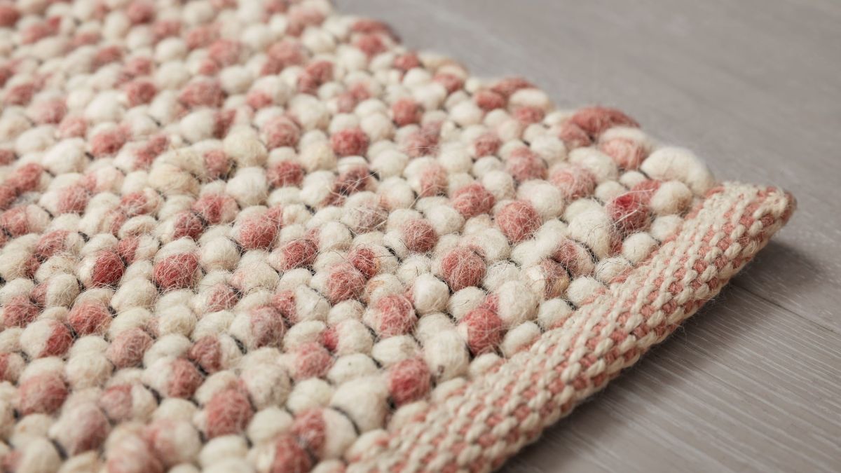Interliving Handwebteppich 8001 Rose 65 x 130 cm