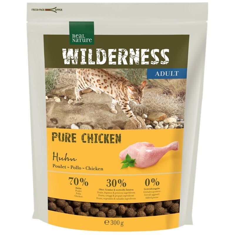 REAL NATURE Trockenfutter REAL NATURE WILDERNESS Adult Pure Chicken 300 g