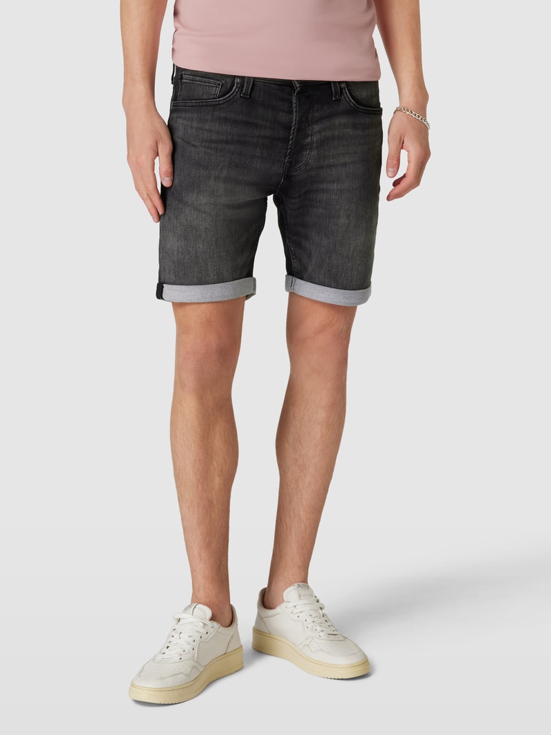 Bermudas mit 5-Pocket-Design Modell 'RICK' in anthrazit