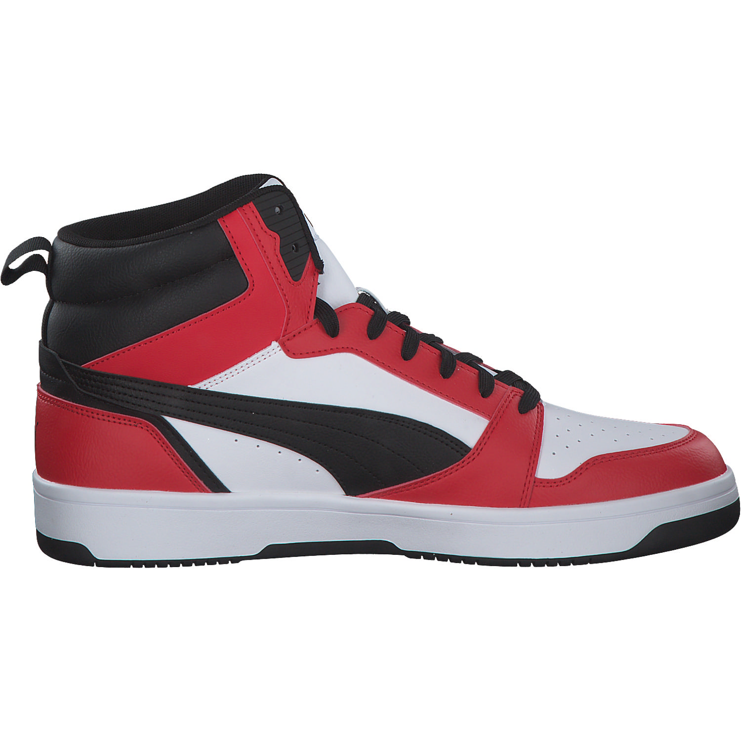 Puma Rebound v6 392326, Sneakers High, Herren, White-PUMA Black-For All Ti