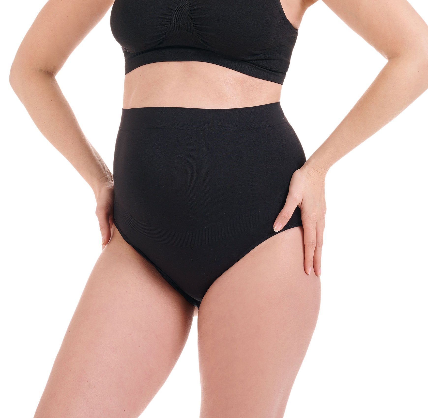 Herzmutter Umstandsslip Überbauchslip - Nahtlos - Soft - Schwangerschaft (Doppelpack, 2-St)