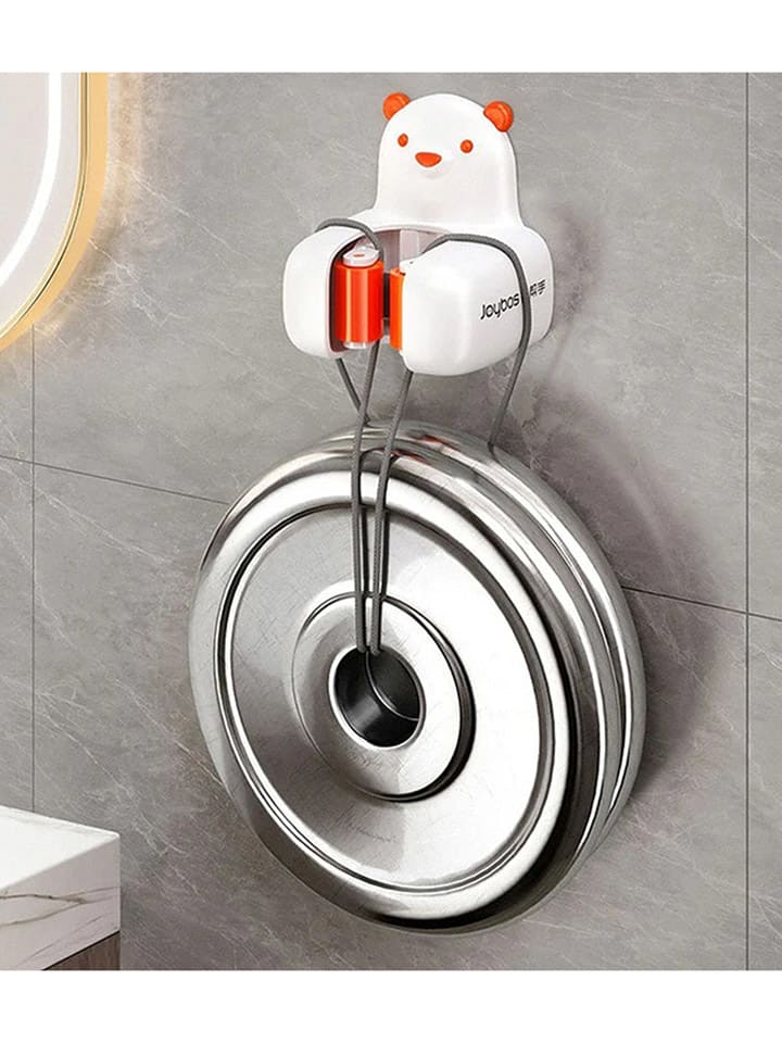 Joybos Besenhalterung in Weiß/ Orange - (B)6 x (H)8 x (T)3 cm günstig kaufen onesize