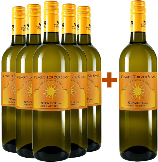 5+1 Paket Grüner Veltliner Weinviertel DAC trocken - Weingut Tor zur Sonne