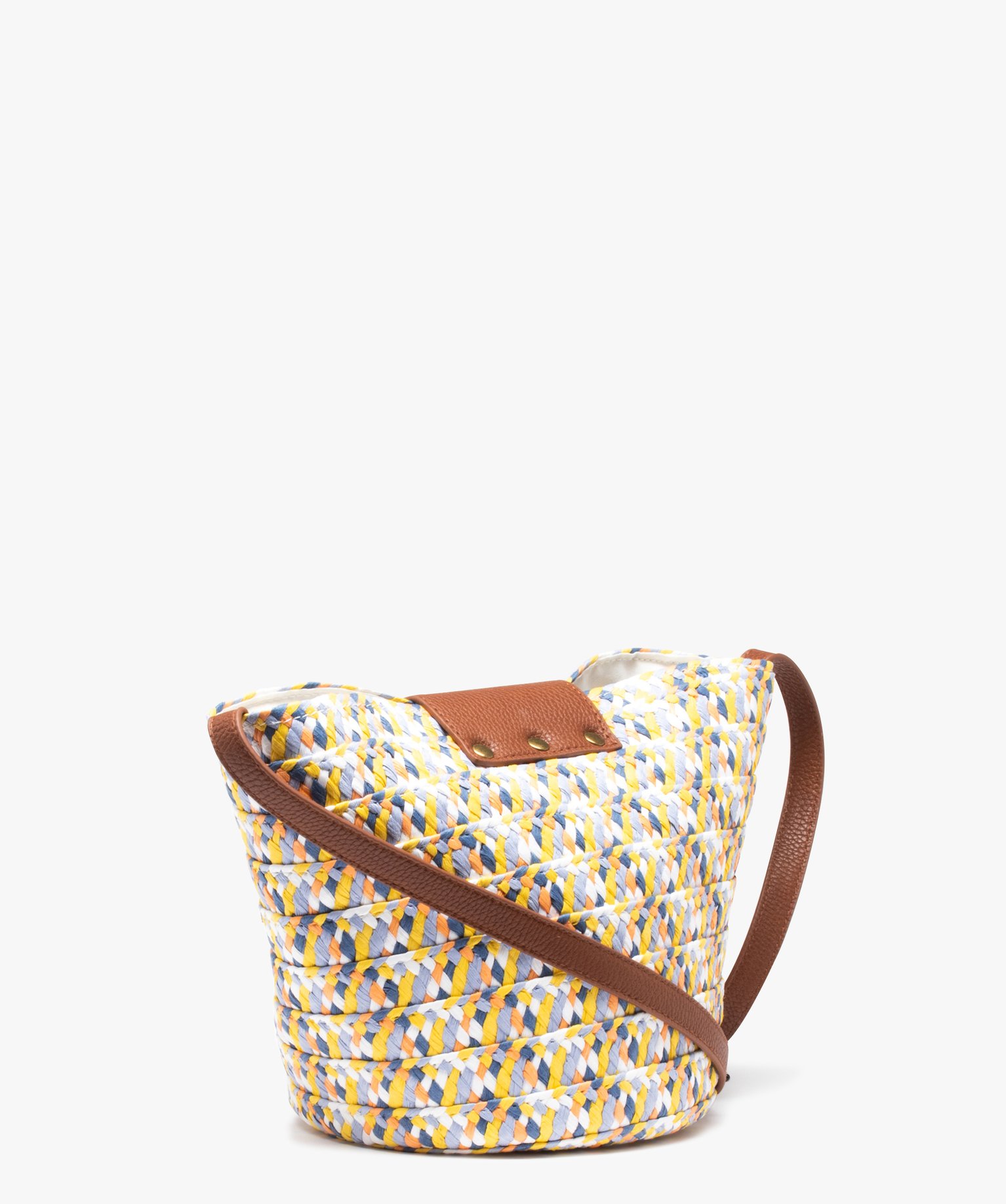 Sac cabas femme compact à bandoulière multicolore | GEMO
