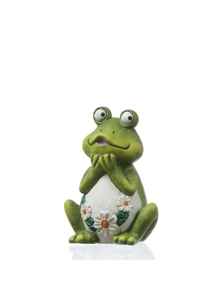 MARELIDA Gartenfigur Frosch Rosie Tierfigur für Beet Gartendeko H: 16cm in grün günstig kaufen onesize