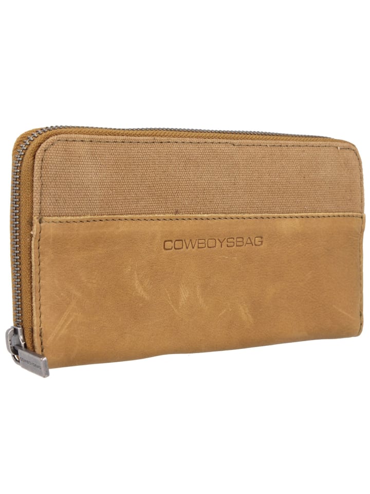 Cowboysbag Llanes Geldbörse Leder 20,5 cm in olive günstig kaufen onesize